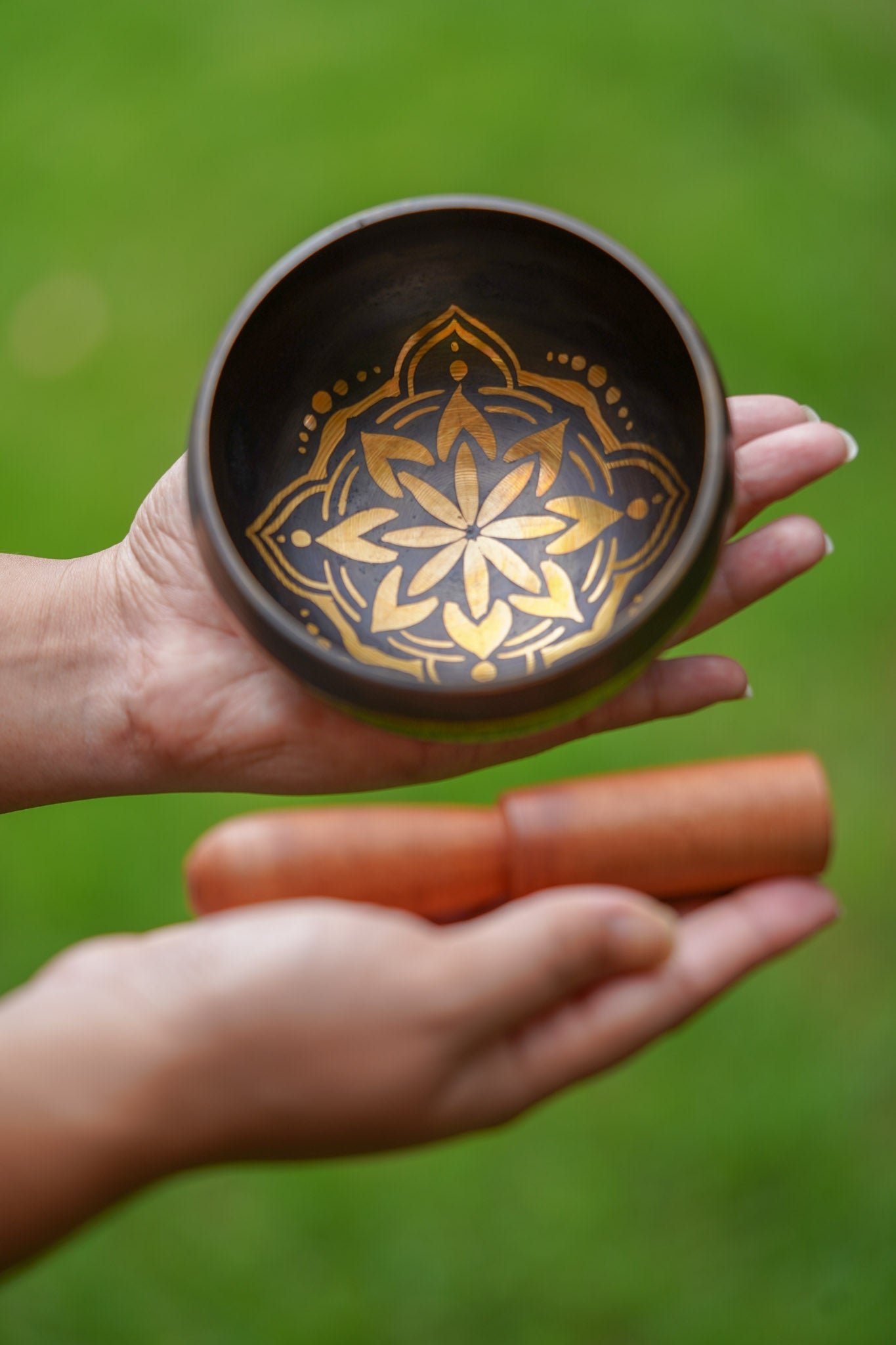 Lotus Art Singing Bowl