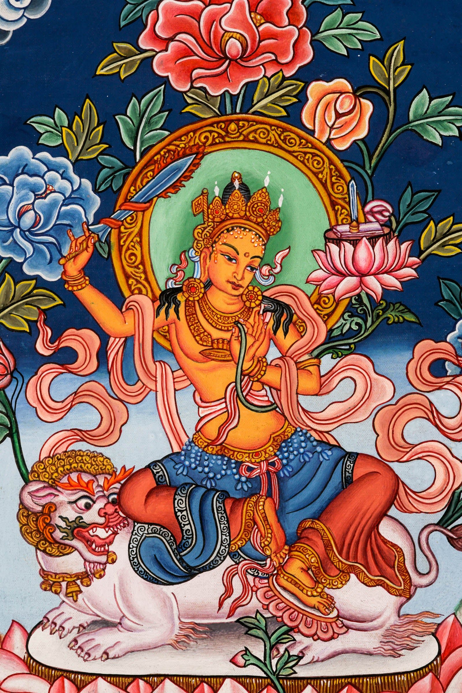 Manjushri Newari Thangka - Image 3