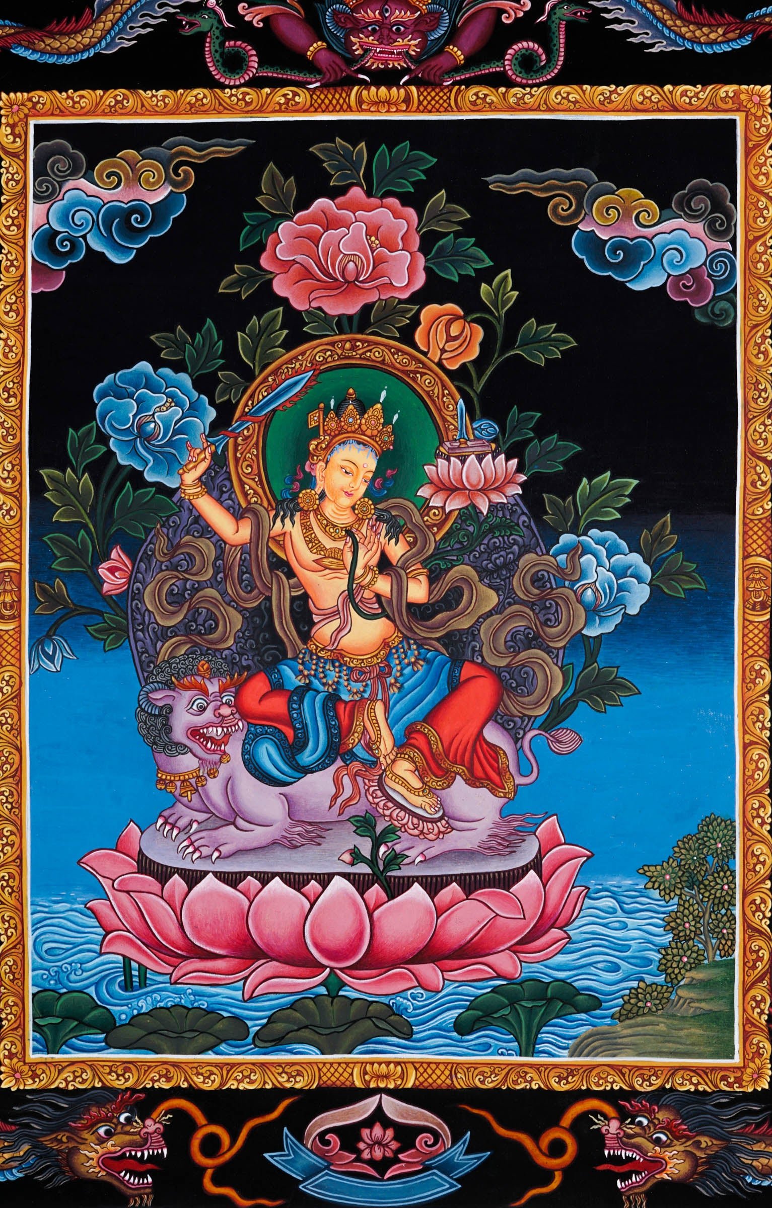 Manjushri Newari Thangka - Image 5