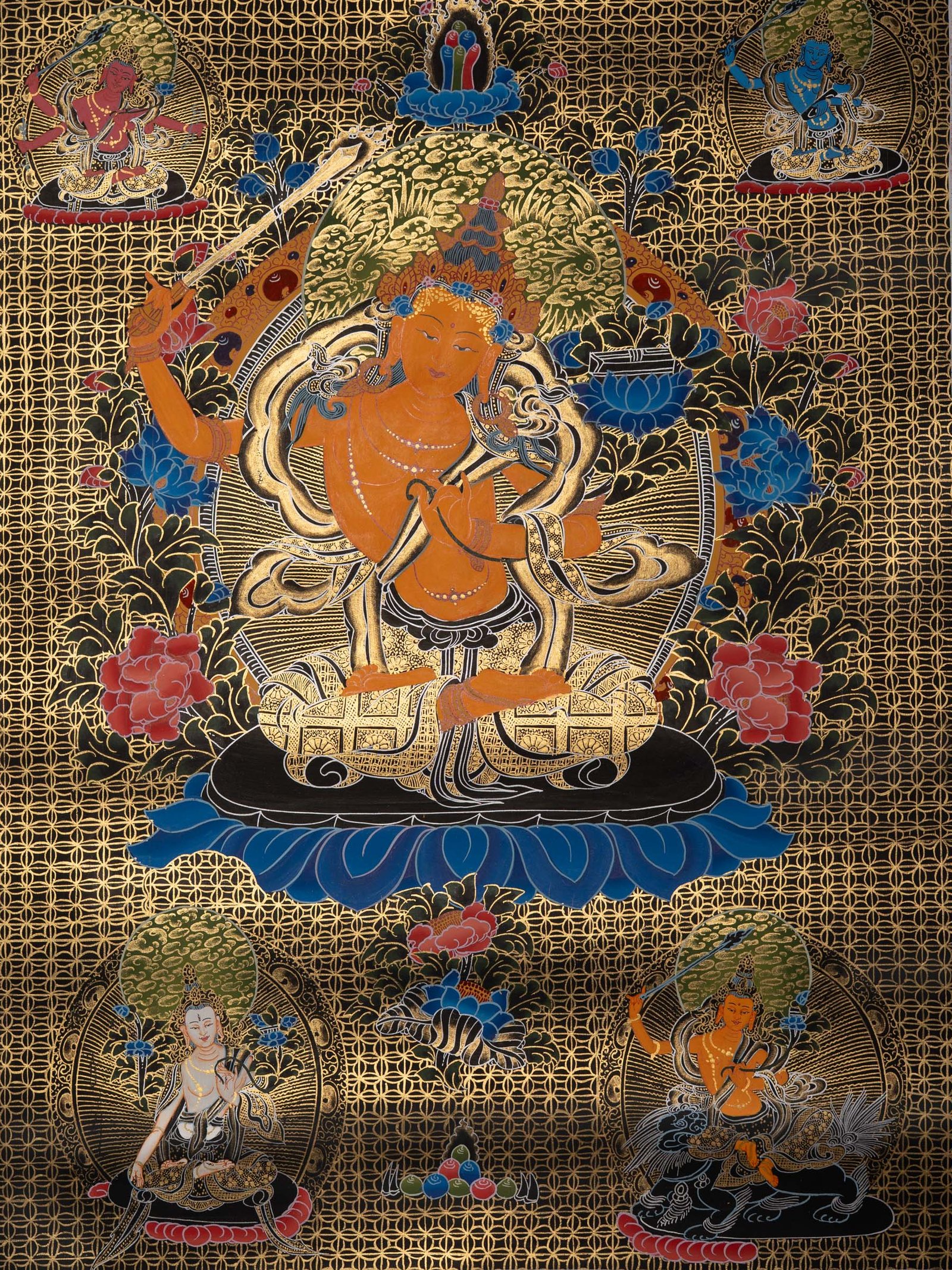 Tibetan Manjushri Thangka