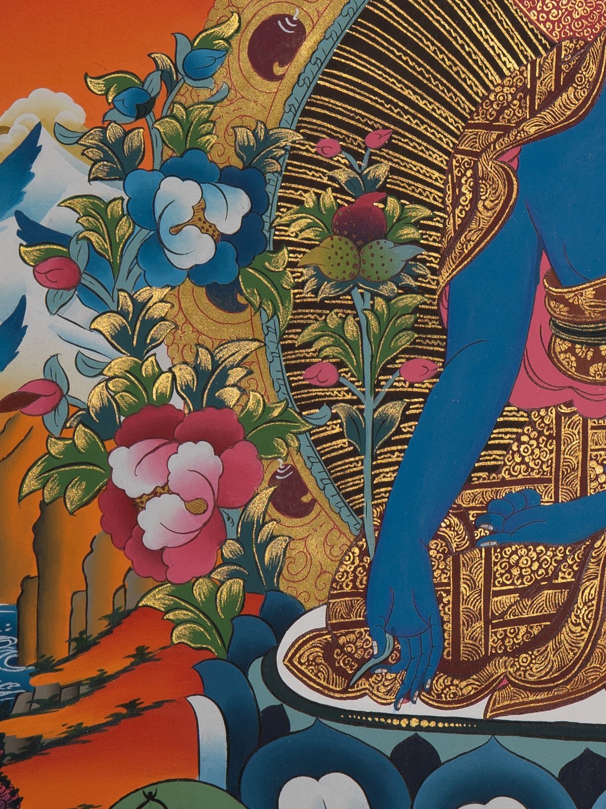 Healing Buddha Thangka Painting - Image 3