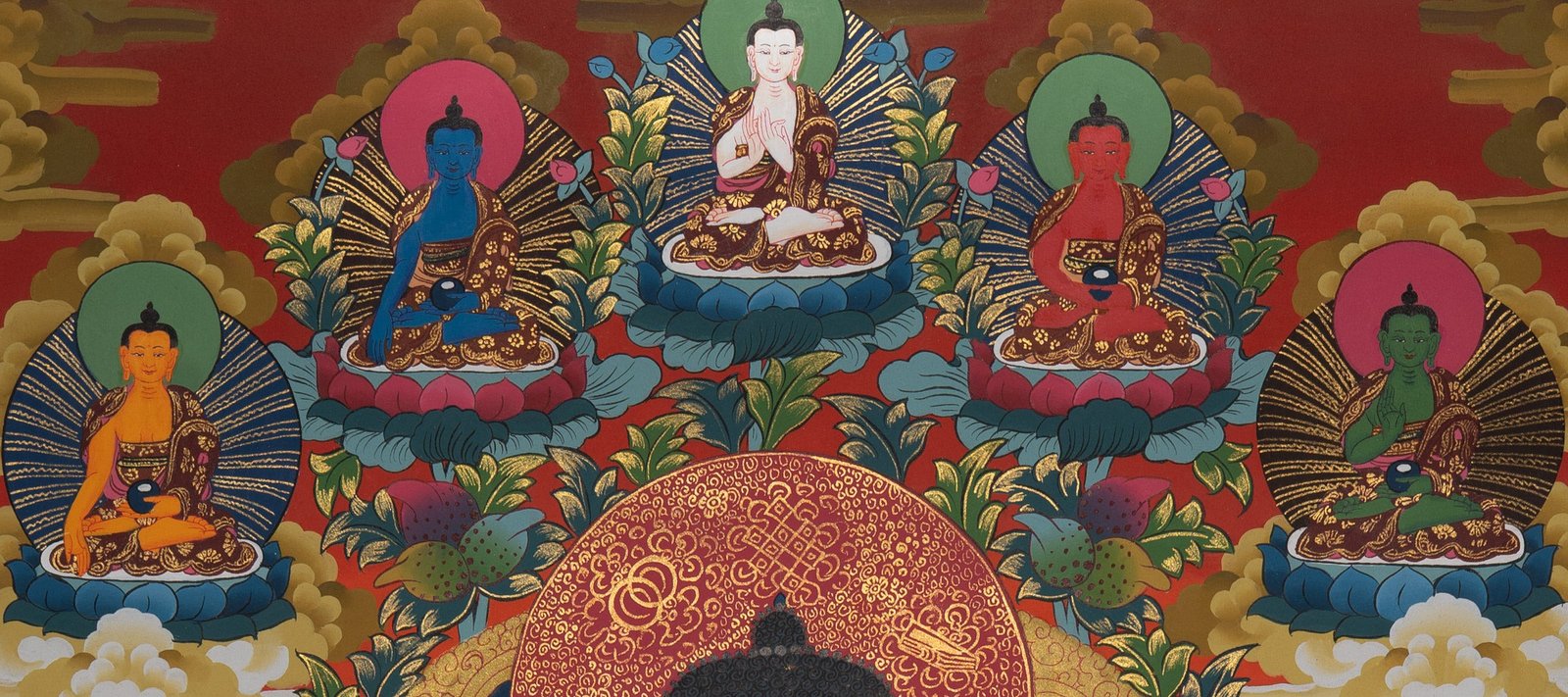 Healing Buddha Thangka Painting - Image 4