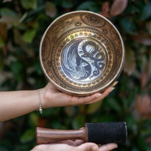 Phoenix and Dragon Yin Yang Singing Bowl