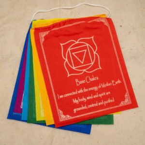Tibetan 7 Chakra Prayer Flag