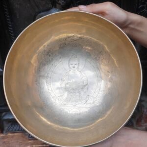 Amitabha Buddha Carved Singing Bowl