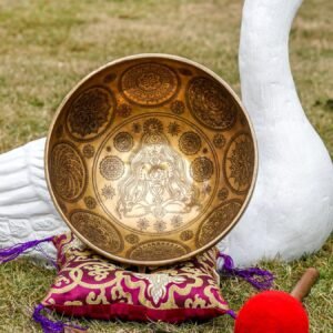 Seven Chakra Engraved Singing Bowl