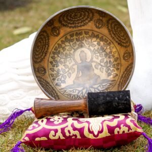 Buddha Tree Engraved Singing Bowl