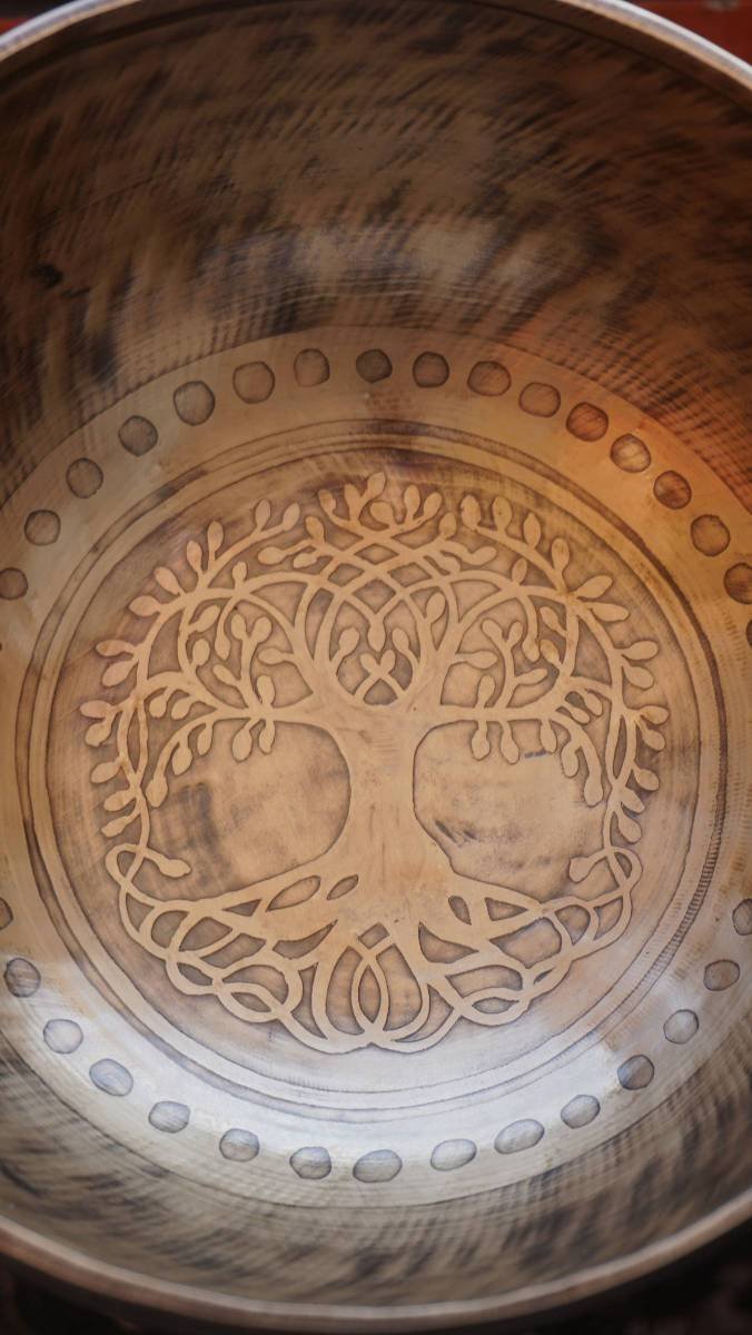 Singing Bowl - Tree of Life hand Painted - Image 2