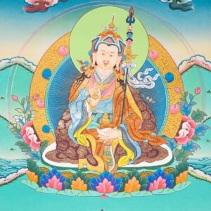 Handpainted Guru Rinpoche Thangka