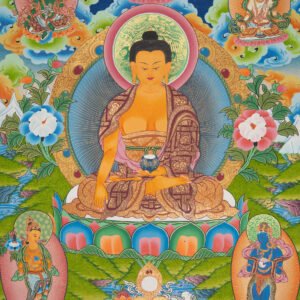 Shakyamuni Buddha Thangka – Enlightenment Art