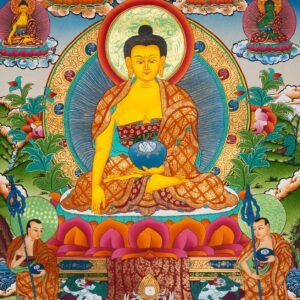 Handpainted Shakyamuni Buddha Thangka