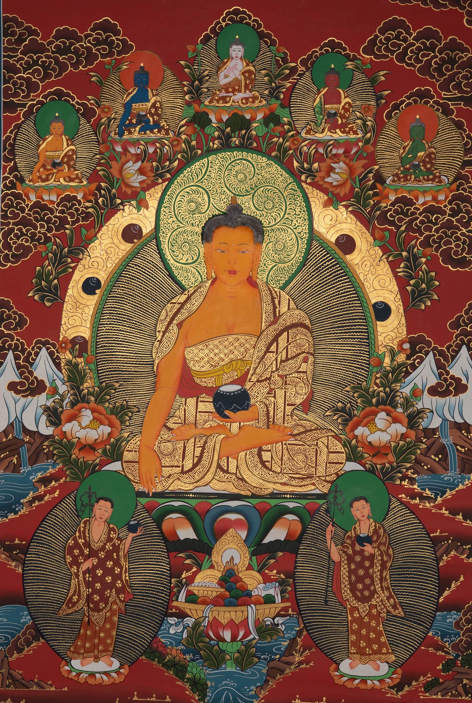 Sacred Shakyamuni Buddha Thangka
