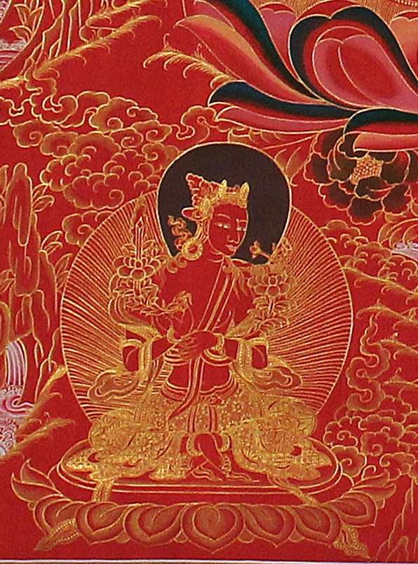 Tibetan Thangka Painting of Shakyamuni Buddha - Image 3