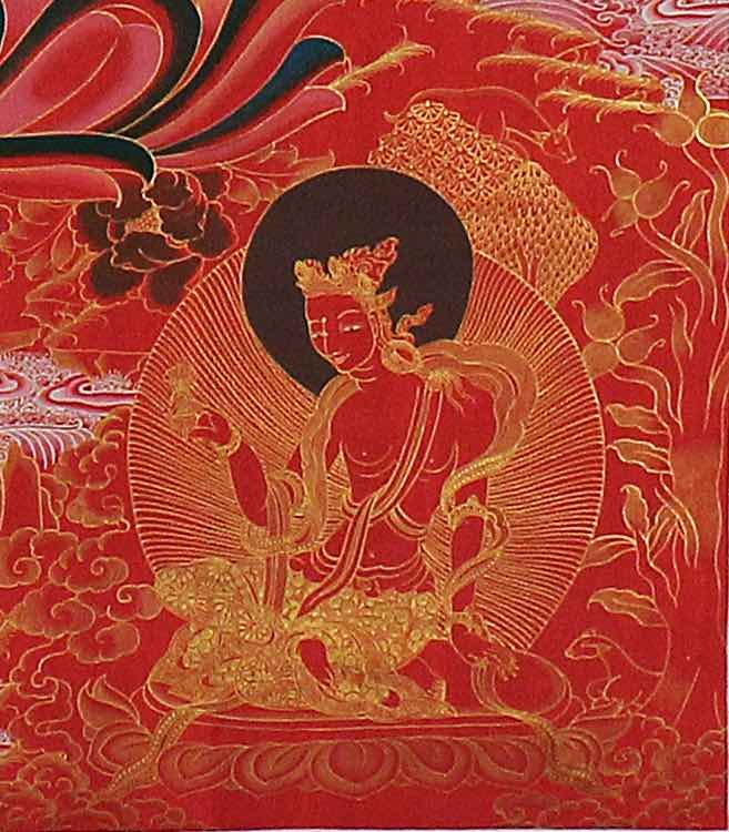 Tibetan Thangka Painting of Shakyamuni Buddha - Image 4