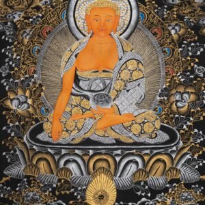 Tibetan Shakyamuni Buddha Thangka