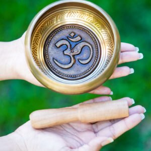 'OM', 'AUM' Symbol Singing Bowl