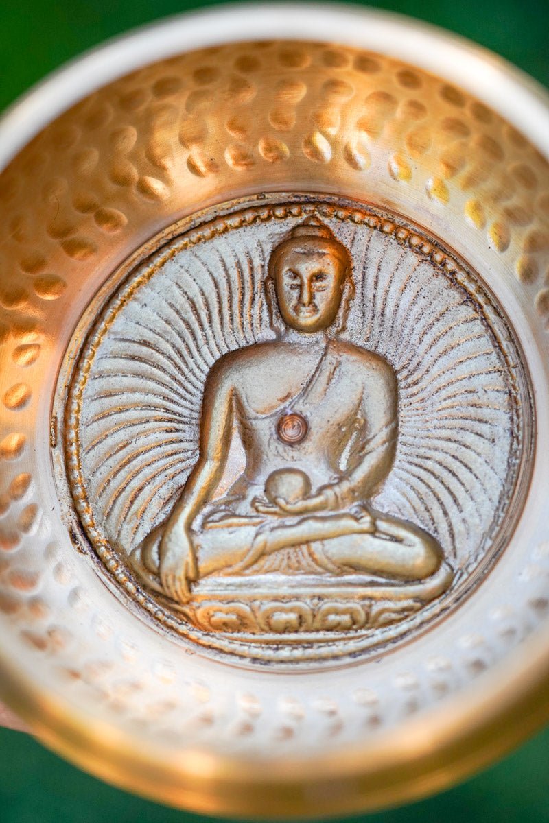 Buddha Carved Singing Bowl - Image 2