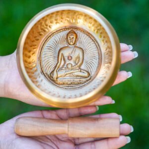 Buddha Carved Singing Bowl