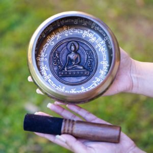 Buddha Carved Singing Bowl