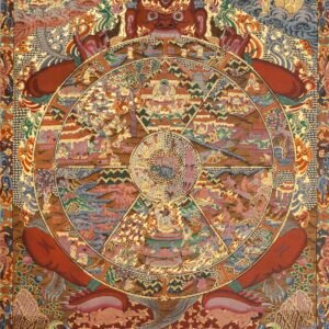 Bhavachakra Thangka - Antique Artwork
