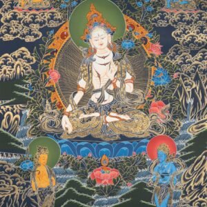 White Tara Thangka – Hand-Painted Himalayan Art