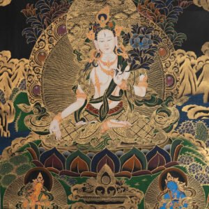 Sacred White Tara Thangka Painting