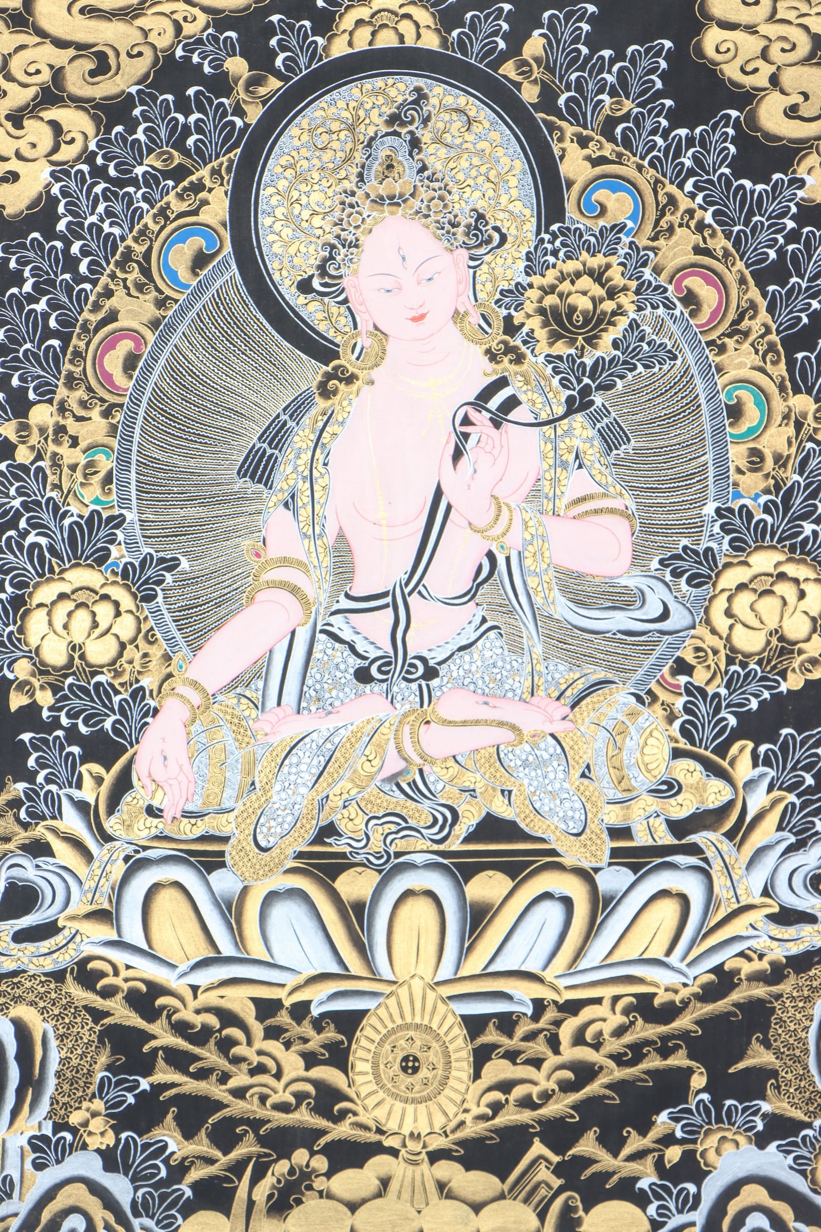 Tibetan White Tara Thangka - Image 2