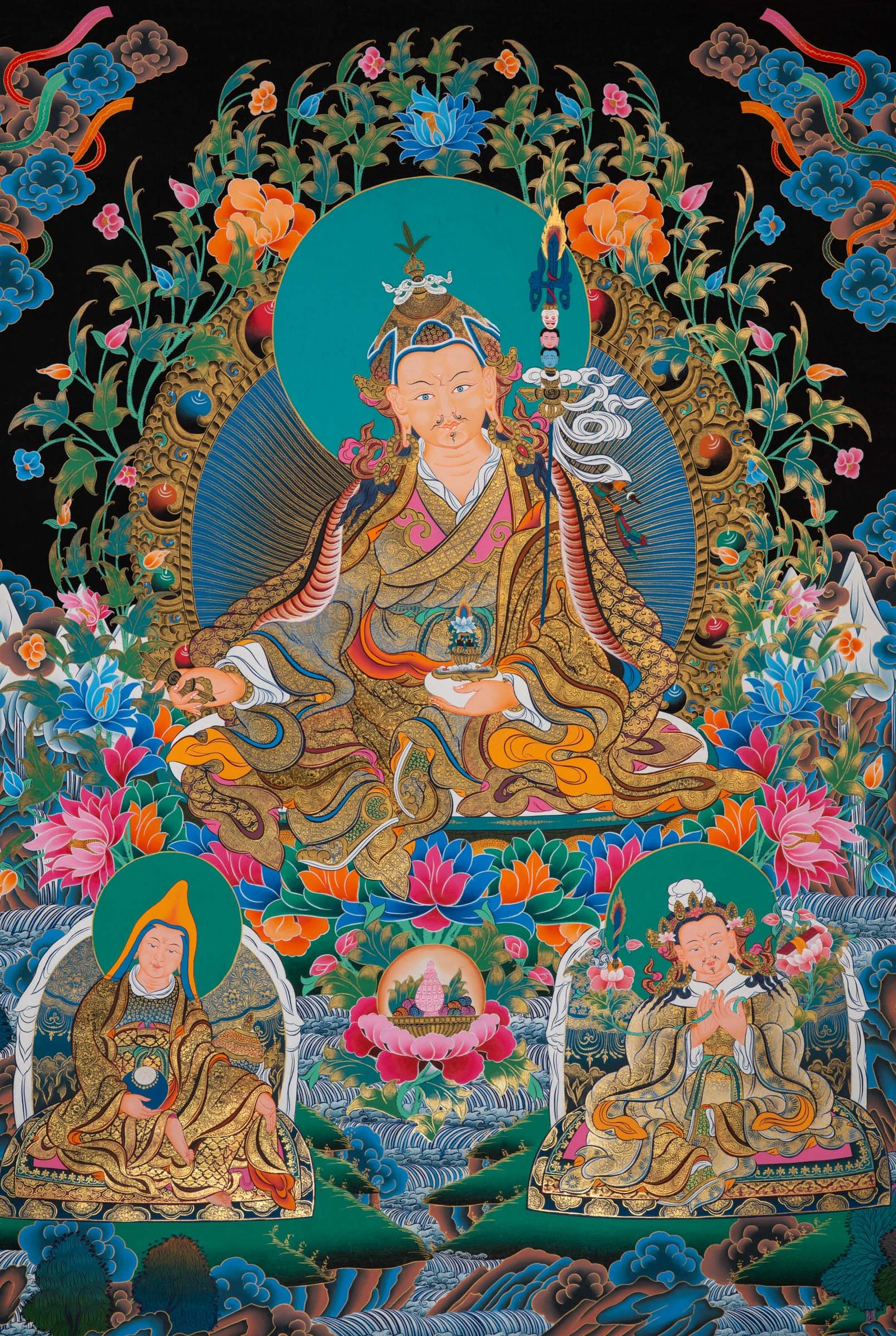 Guru Rinpoche Thangka Painting - Image 2
