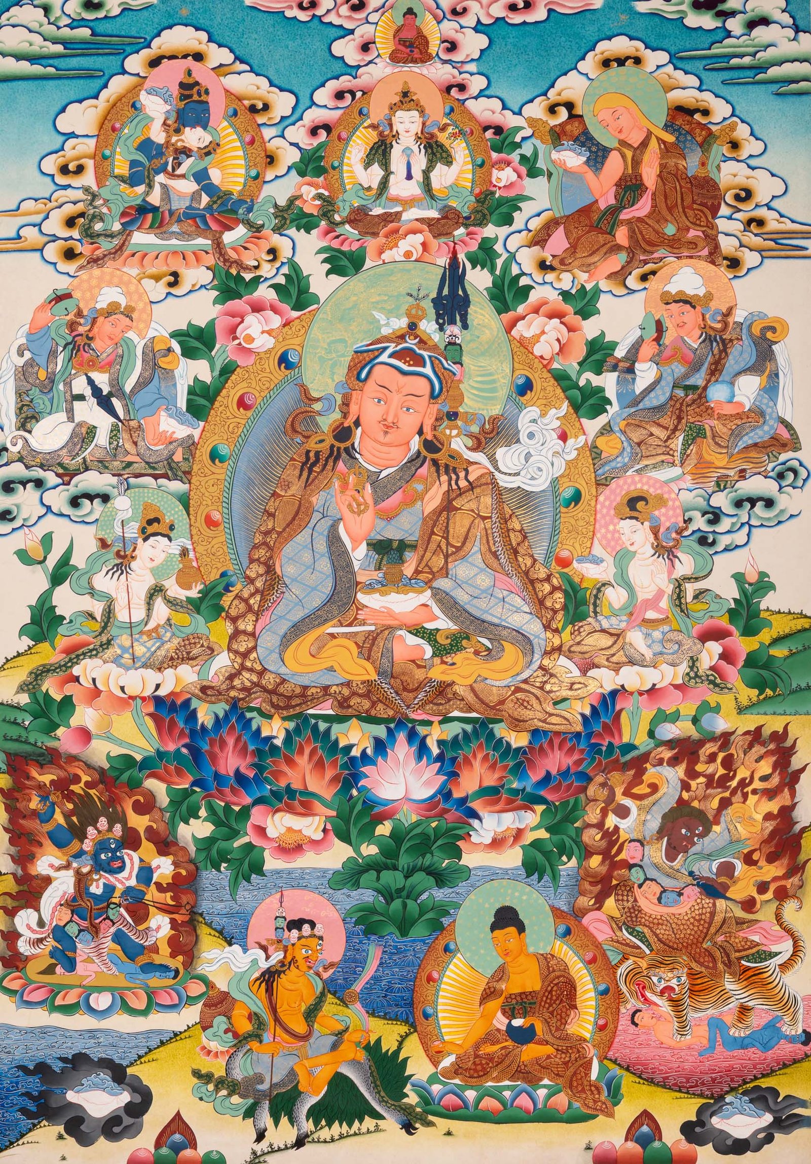 Guru Sangye Thangka -Lotus Born