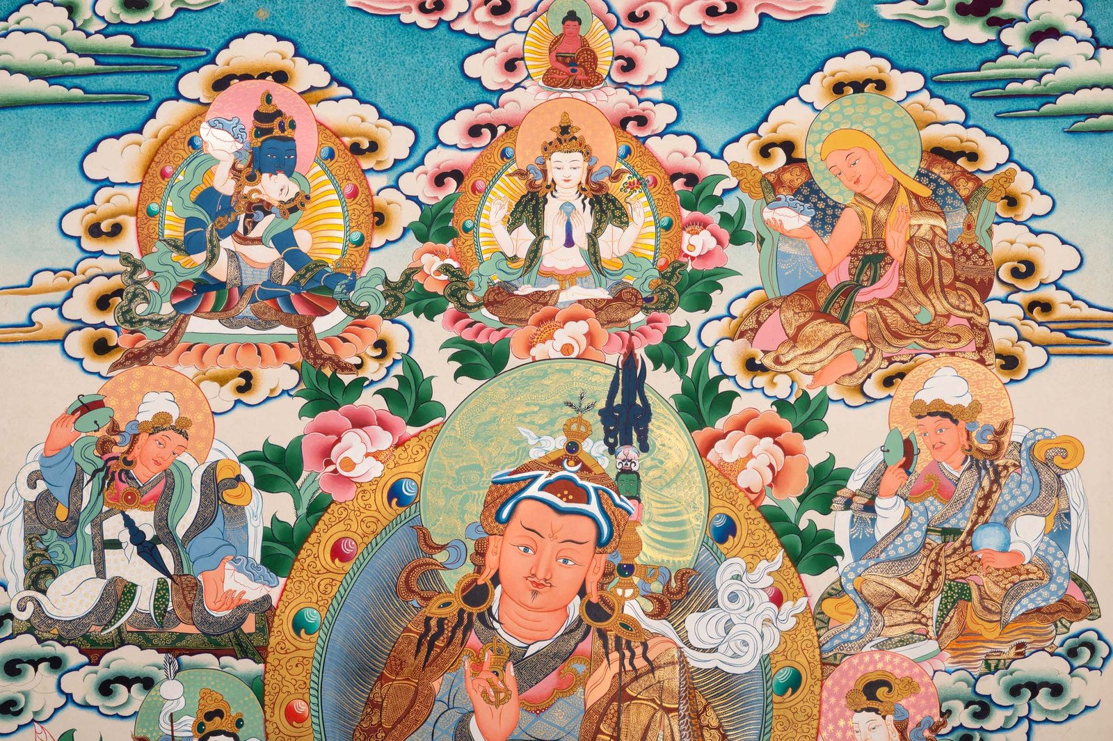 Guru Sangye Thangka -Lotus Born - Image 3
