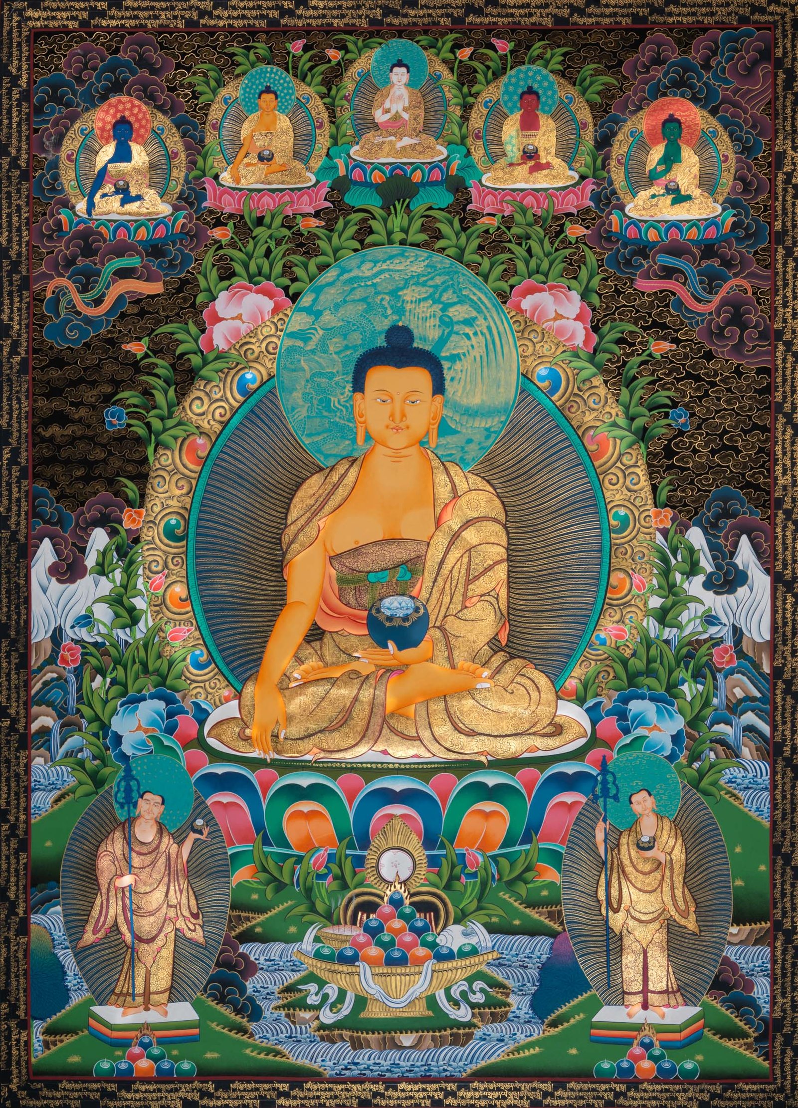 Shakyamuni Buddha Thangka Painting