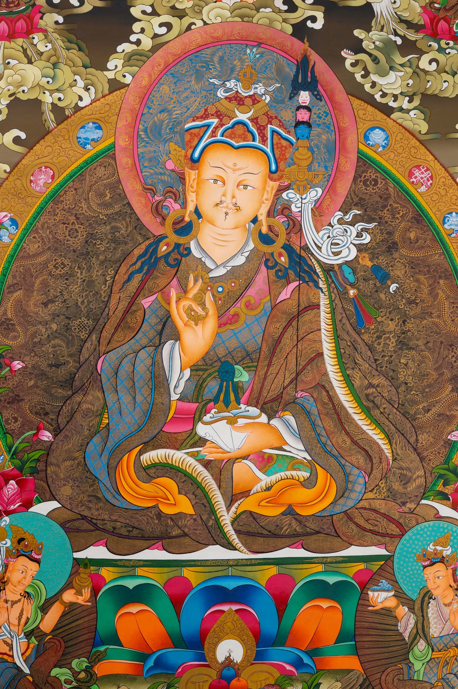 Sacred Guru Rinpoche Thangka - Image 2