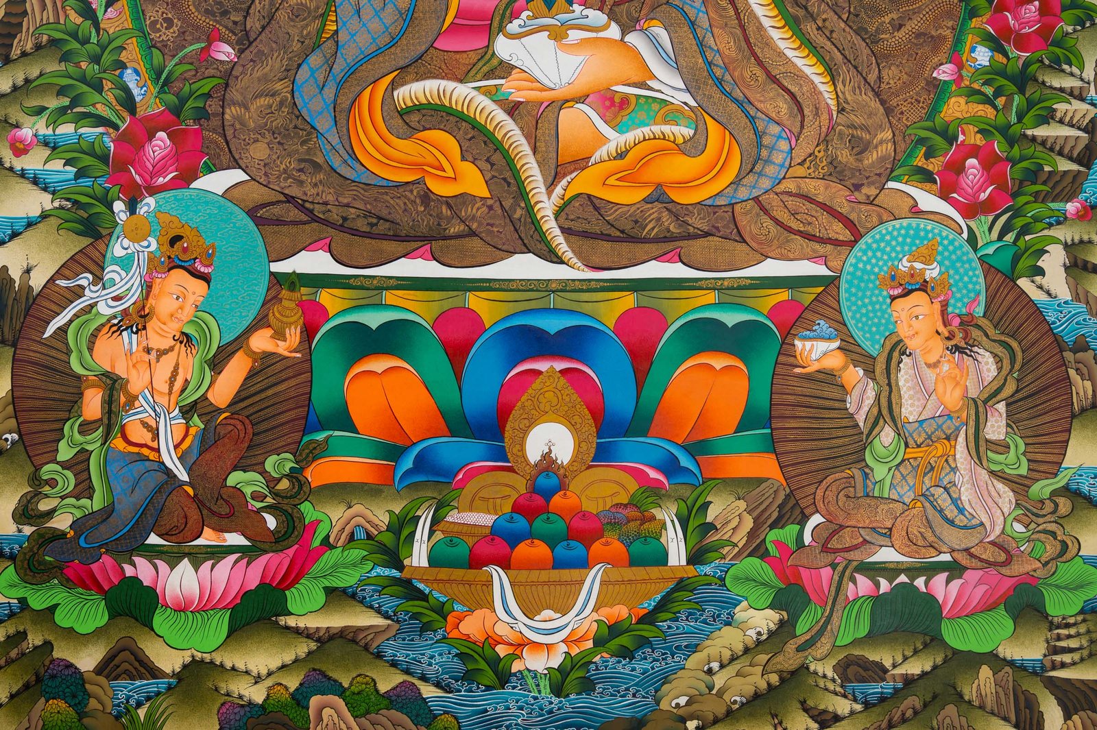 Sacred Guru Rinpoche Thangka - Image 4