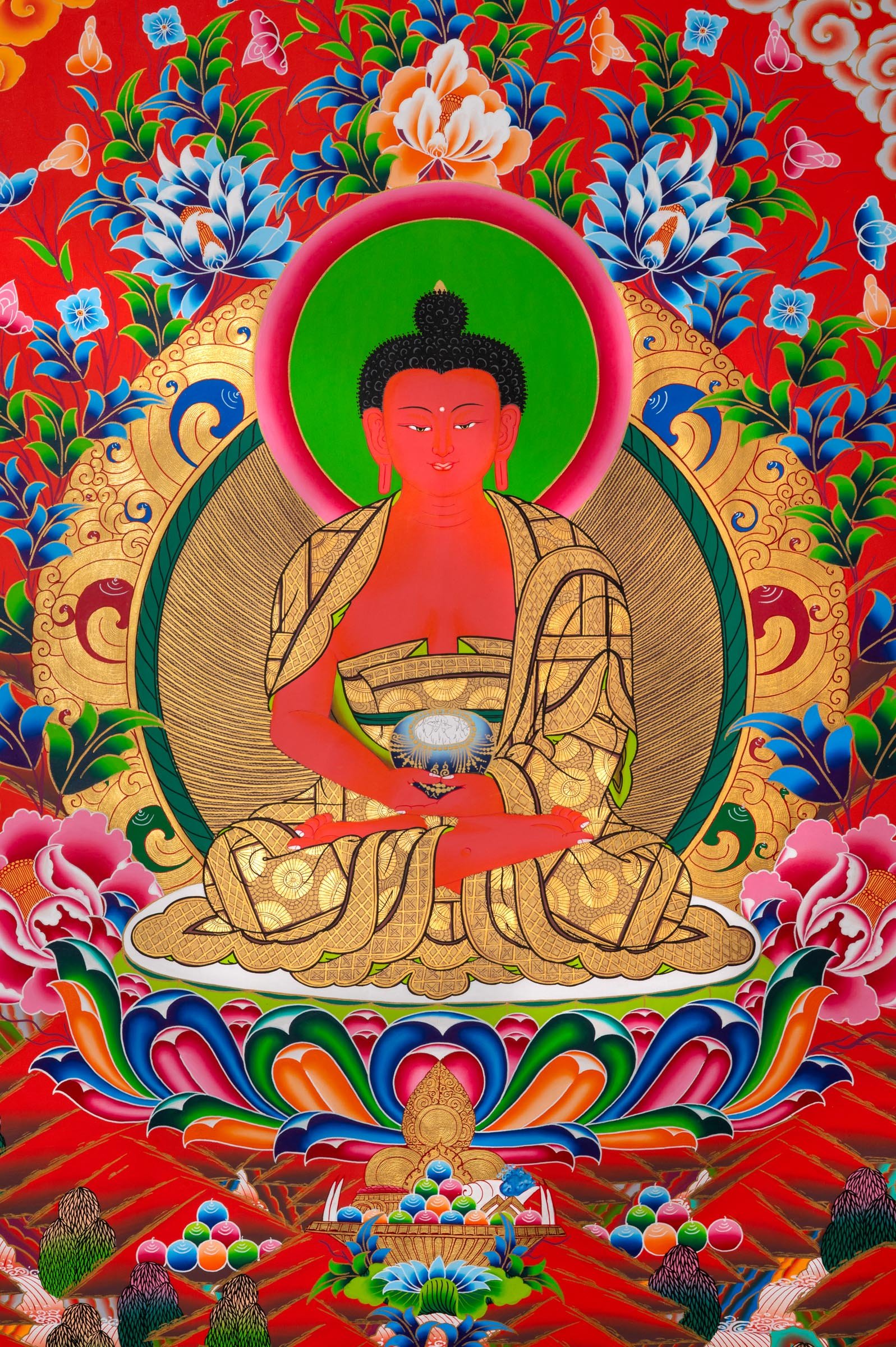 Exclusive Five Dhyani Buddhas Thangka - Image 5