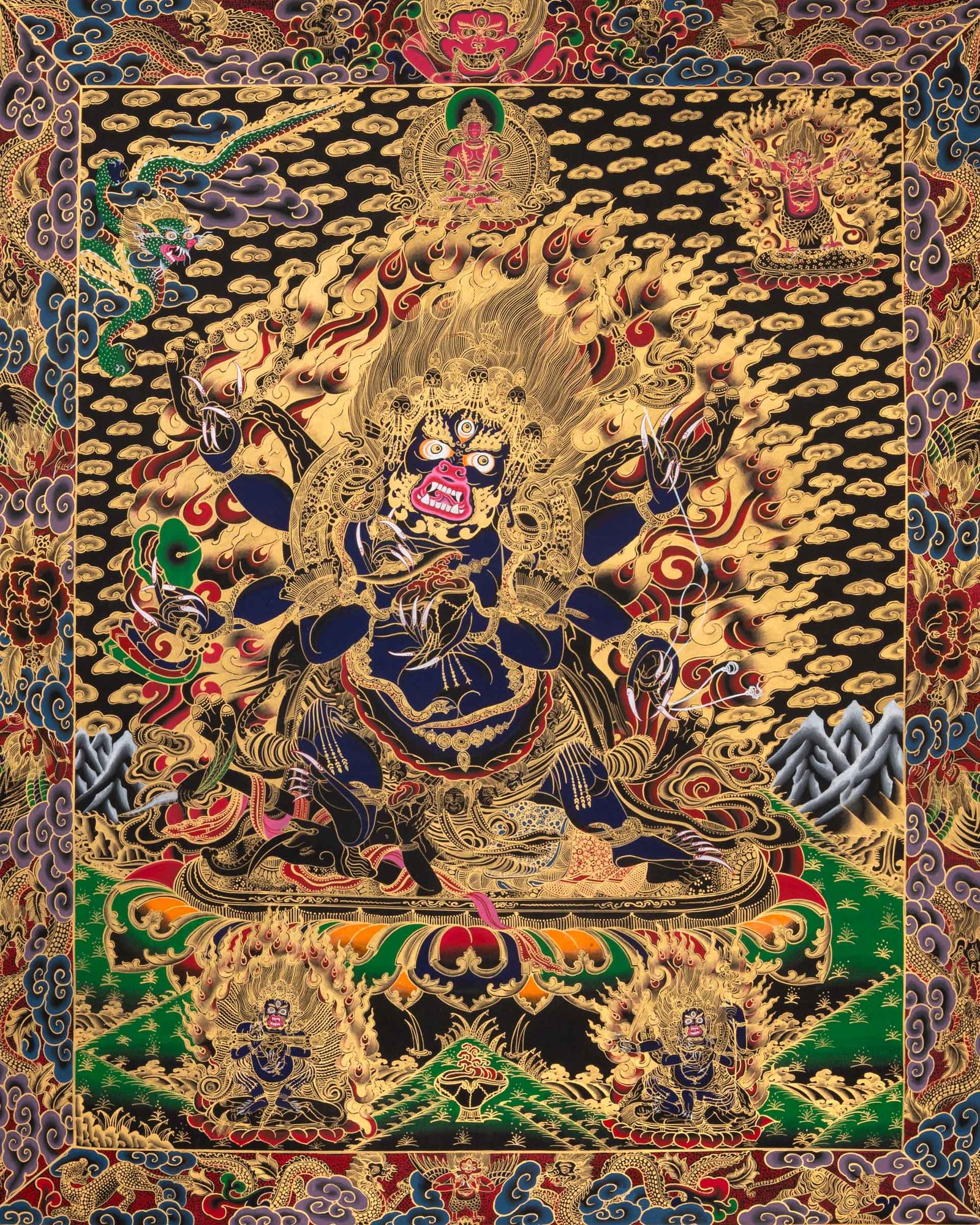 Six-Armed Mahakala Thangka