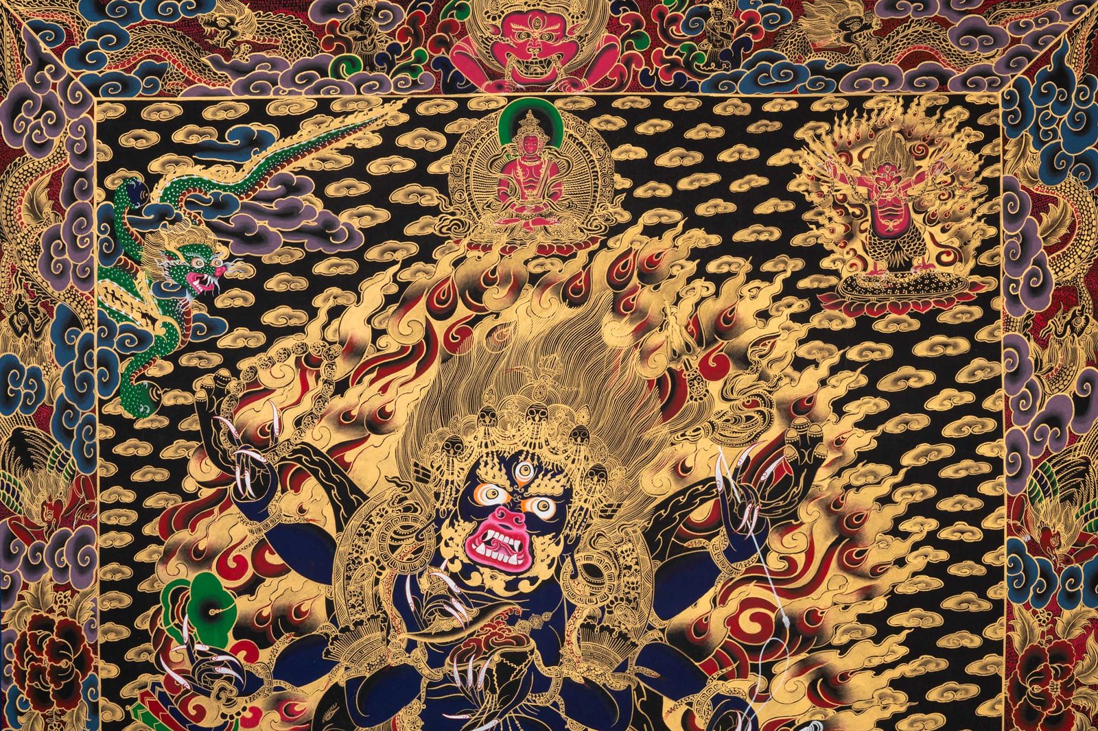 Six-Armed Mahakala Thangka - Image 4