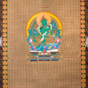 1000 Green Tara Thangka Painting