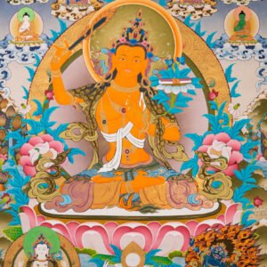 Tibetan Manjushri Thangka Painting