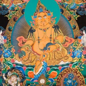 Hand-Painted Five Zambala Thangka