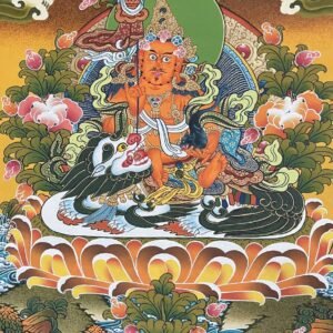 Zambala  with Snow Lion  Thangka Art