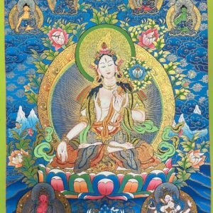White Tara Thangka Painting