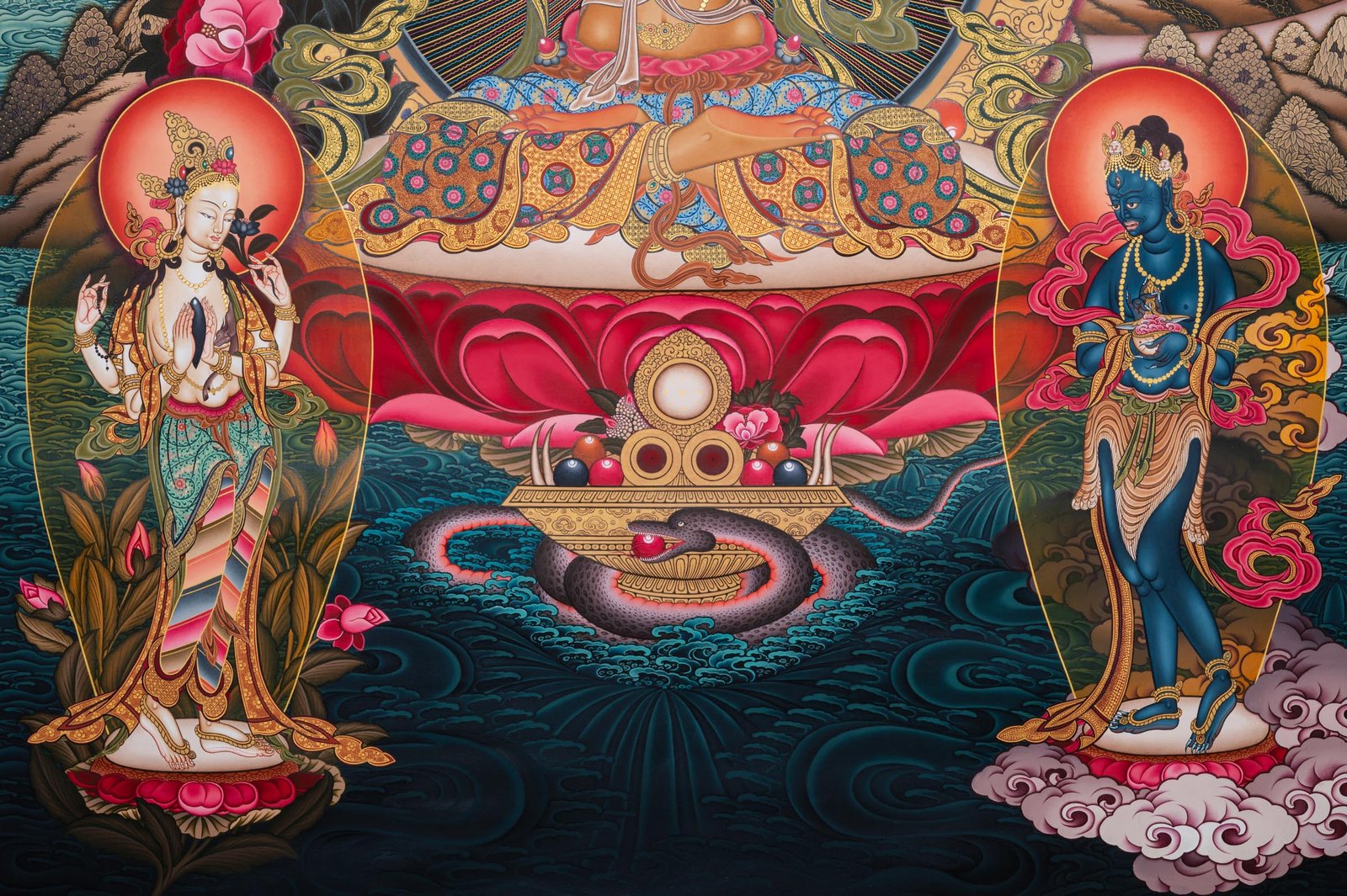 Manjushri Thangka - Bodhisattva of Wisdom - Image 5