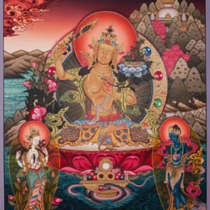 Manjushri Thangka - Bodhisattva of Wisdom