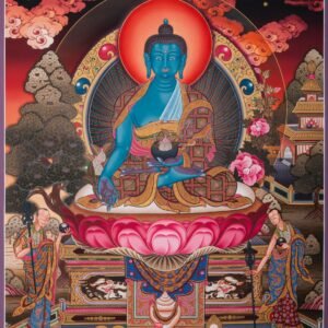 Healing Buddha Thangka Painting