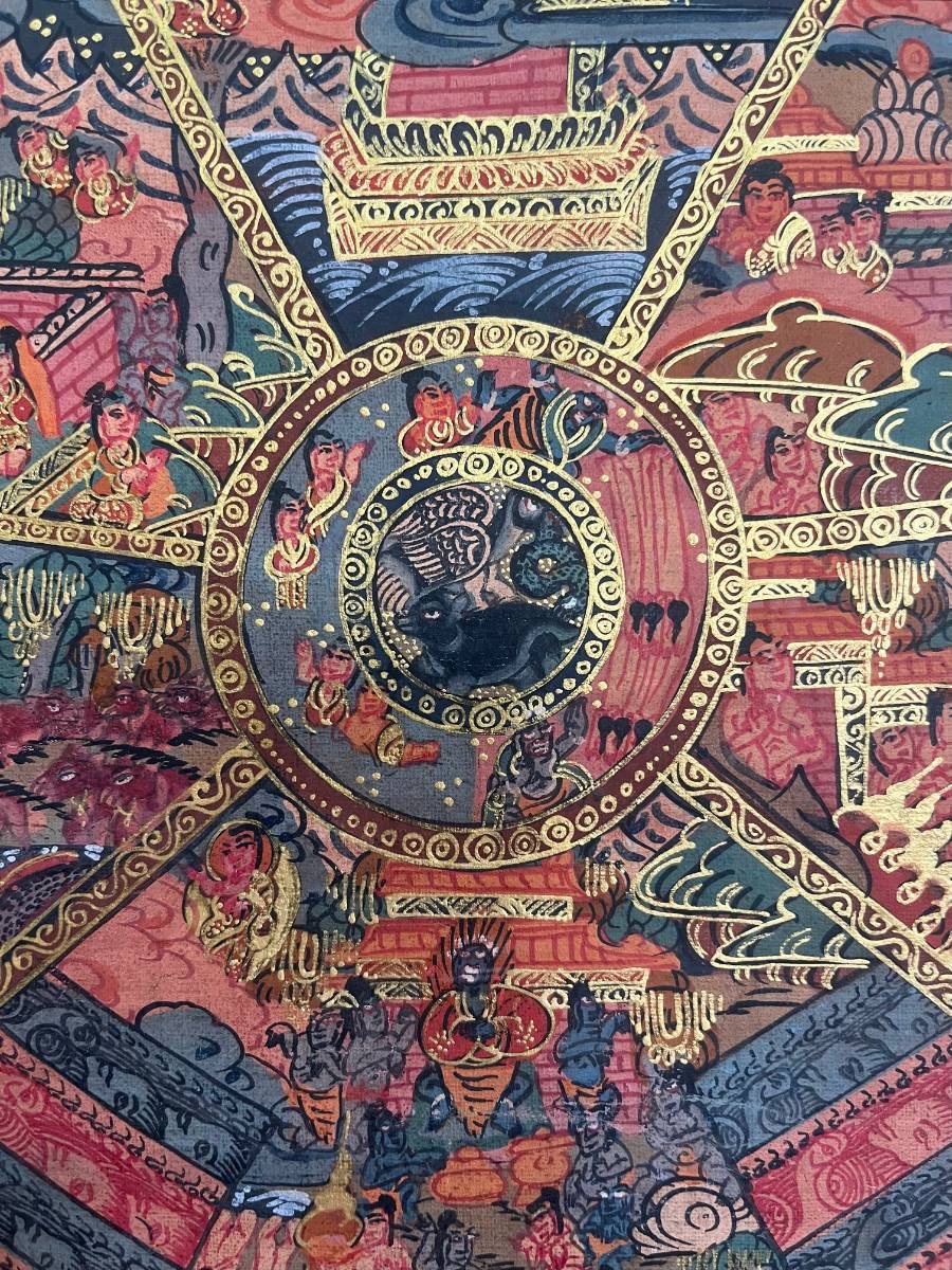 Wheel of Life Thangka Art - Image 3