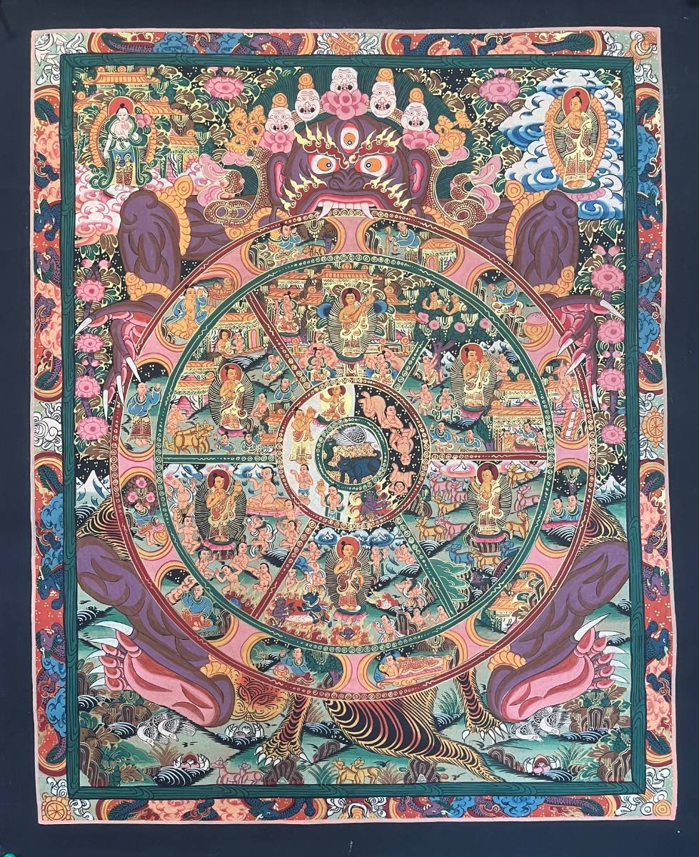 Wheel of Life Thangka Art - Image 4