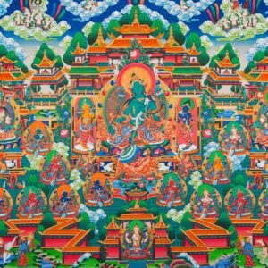 Hand-Painted Green Tara Thangka