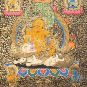 Hand-Painted Zambala Thangka