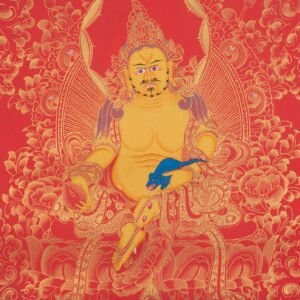 Hand-Painted Zambala Thangka Painting