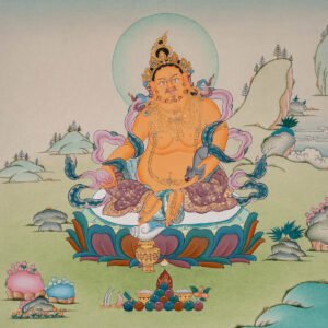 Tibetan Zambala Thangka Painting